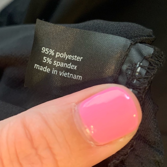 Lane Bryant Sleeveless Rouched Tie Ruffle Hem Black Dress Women’s Size 14/16 NWT - Picture 11 of 15